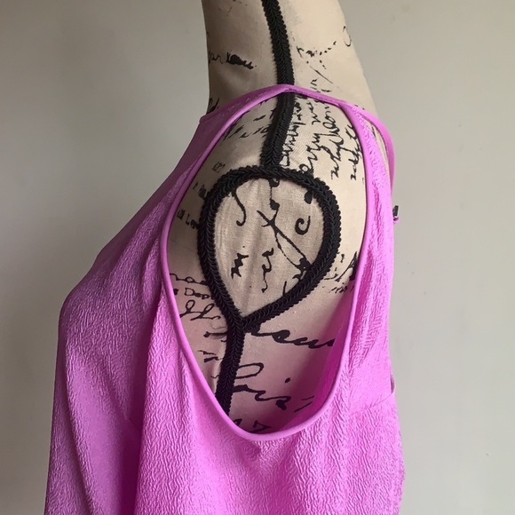 Halston Heritage Dark Tulip Silk Blouse - Picture 7 of 13